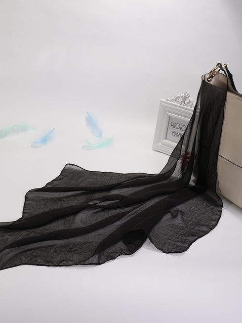 SATINIOR Chiffon Scarf Women Square Handkerchief Lightweight Satin Ribbon Scarf Retro Neck Scarf...